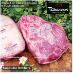 Beef D RUMP own-aged WAGYU TOKUSEN marbling <=5 frozen steak cuts 3/4" 2cm (price/kg 2-3pcs)